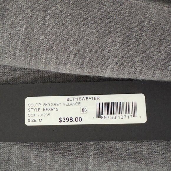 Kobi Halperin Open Front Beth Sweater Blazer Wool Blend Grey NWT MSRP $398 - Picture 6 of 8